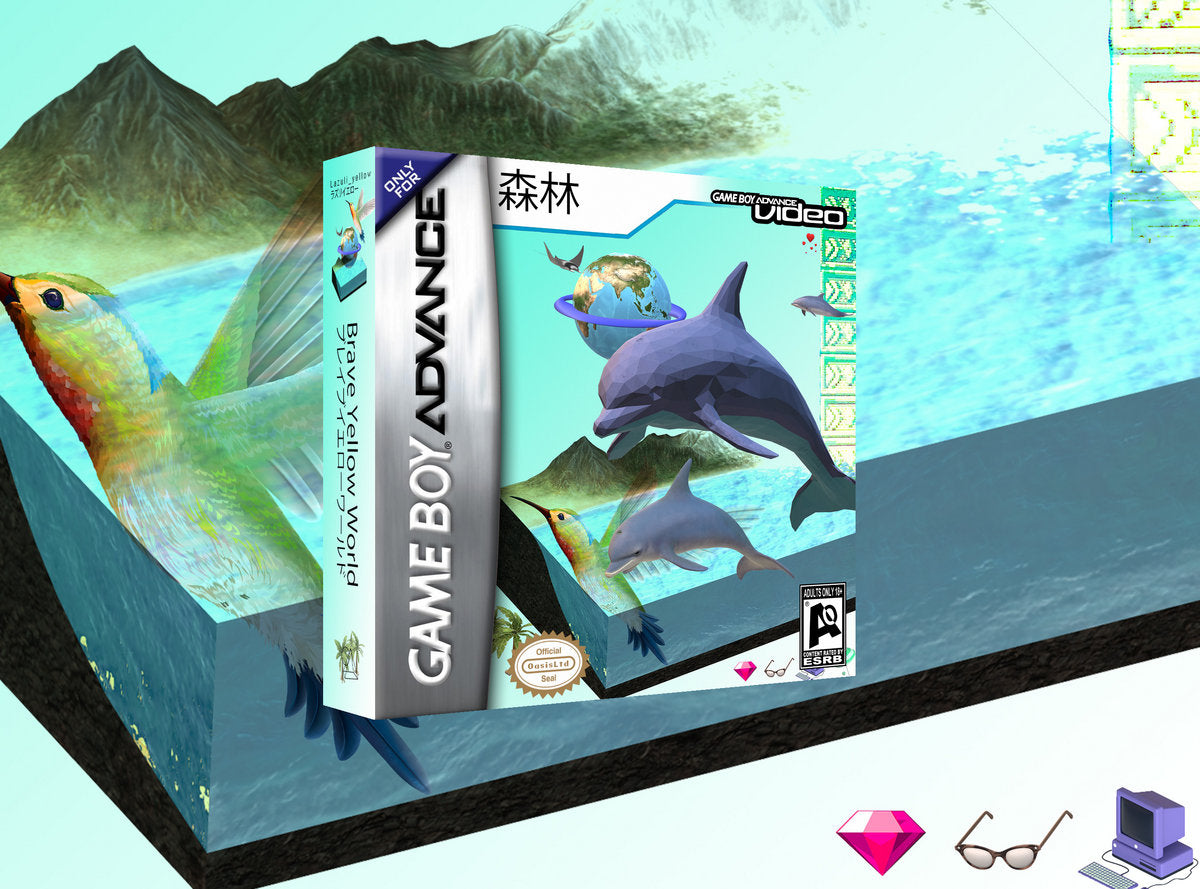 "Brave Yellow World" by L a z u l i _ y e l l o w - Limited Edition GBA Cartridge